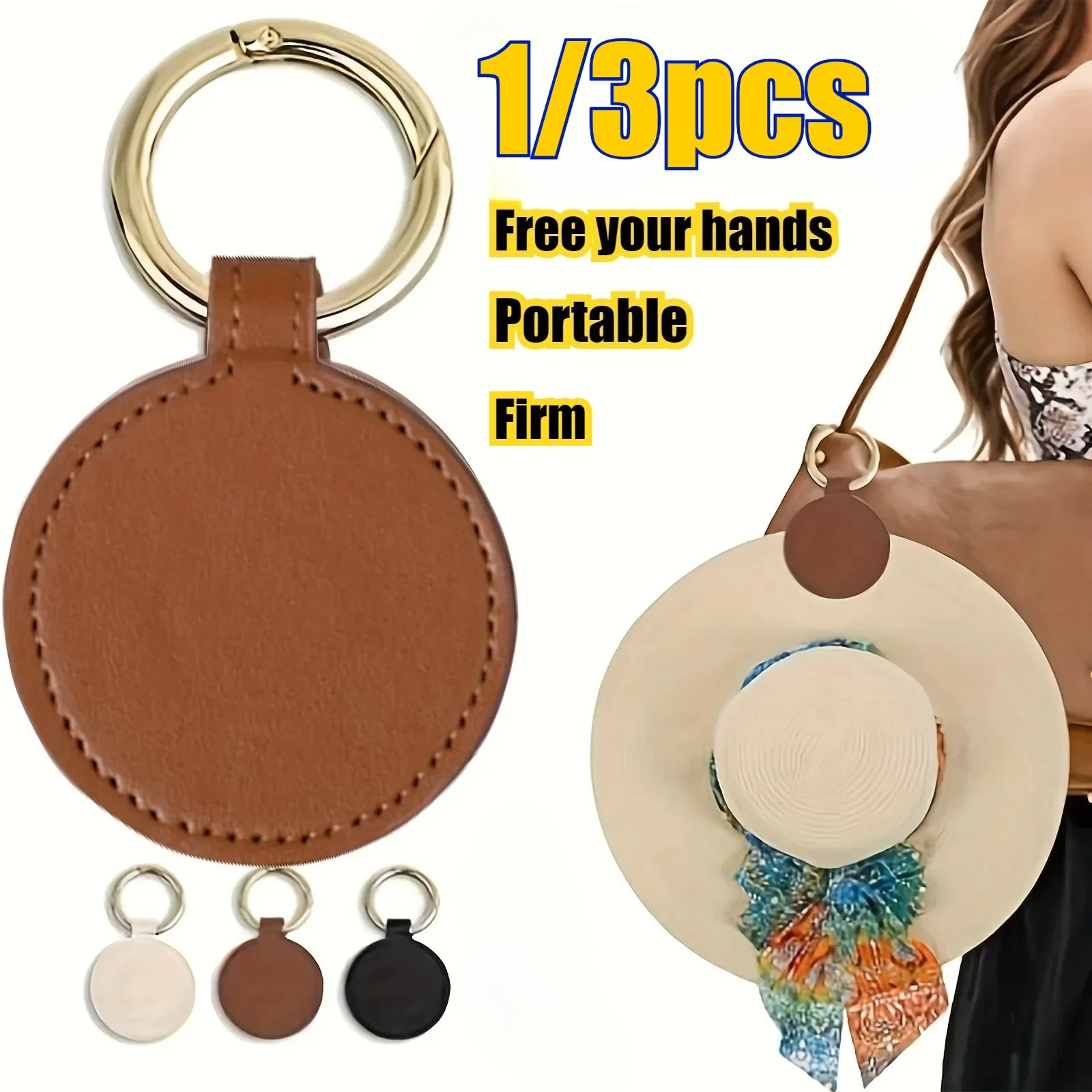 1/3PCS Magnetic Hat Clip on Bag Hat Holder Convenient Handba