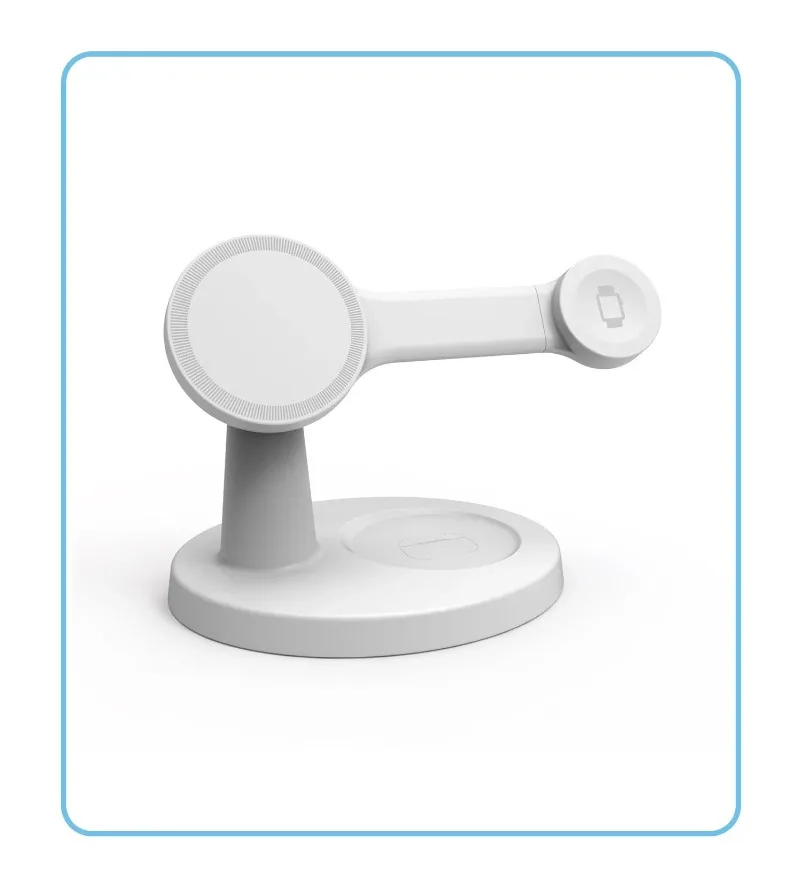 Magnetische Kabellose 3-in-1-Ladestation für Magsafe iPhone 17 16 15 14 13 Pro Max Apple Watch AirPods Pro Schnellladestation – Detail 3