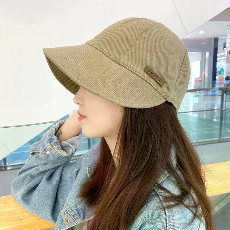 Women's Foldable Sunhat Summer Outdoor Beach Baseball Hat Sunscreen UV Protection Cap Adjustable Cotton Wide Brim Bucket Caps