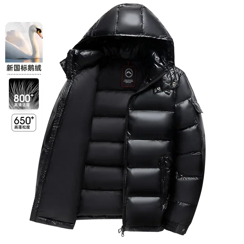 2025 new arrival winter jacket 90% white duck down jackets men,mens fashion thicken warm parkas trench coat size XS-3XL