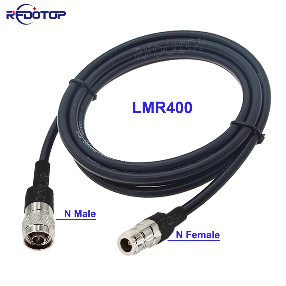 

N Male to N Female 50-7 LMR400 Jumper Pigtail Radio WIFI Extension Cable for 4G LTE Cellular Amplifier Cell Phone Signal Booster