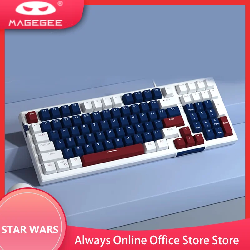 Magegee Star Customized DIY E-Sports Game Wired Mechanical Keyboard RGB Green Axis Red Axis 98 Key Computer Gift