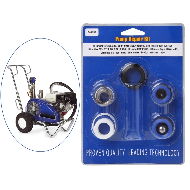 Bộ dụng cụ đóng gói sửa chữa máy bơm 244194 Fit For Sprayer 390 395 490 495 595 Spay Gun Tool 94PD