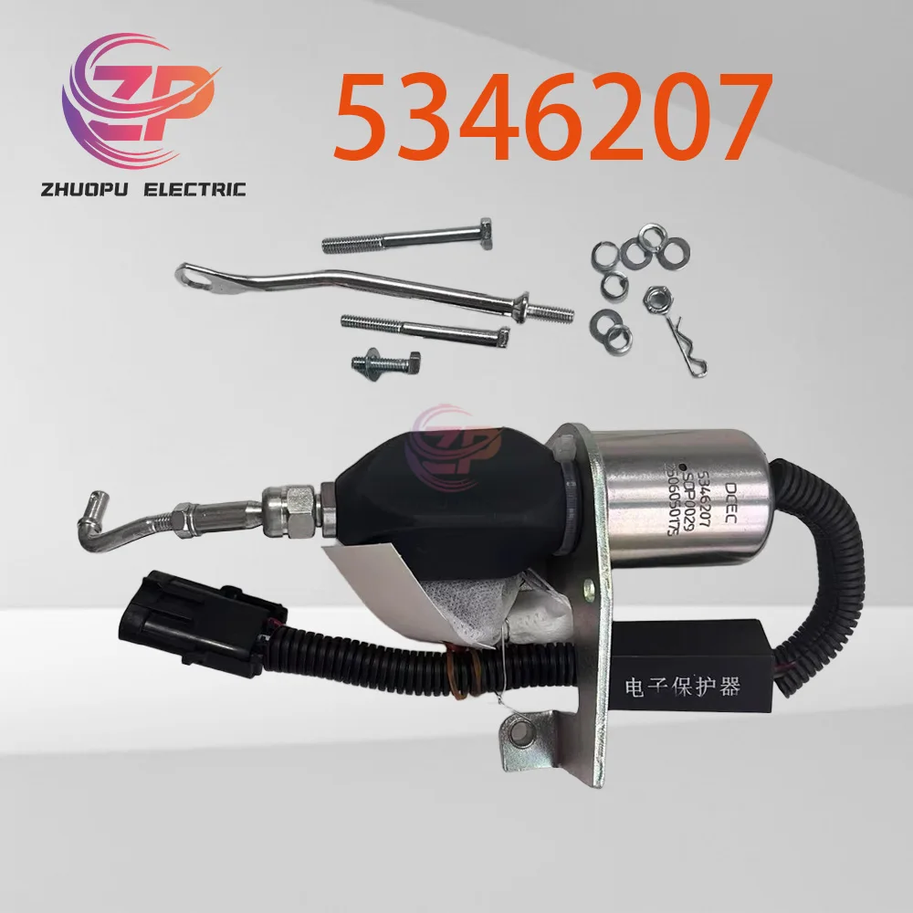

5346207 Original Fuel Shutoff Solenoid for Cummins Construction Machinery Engine