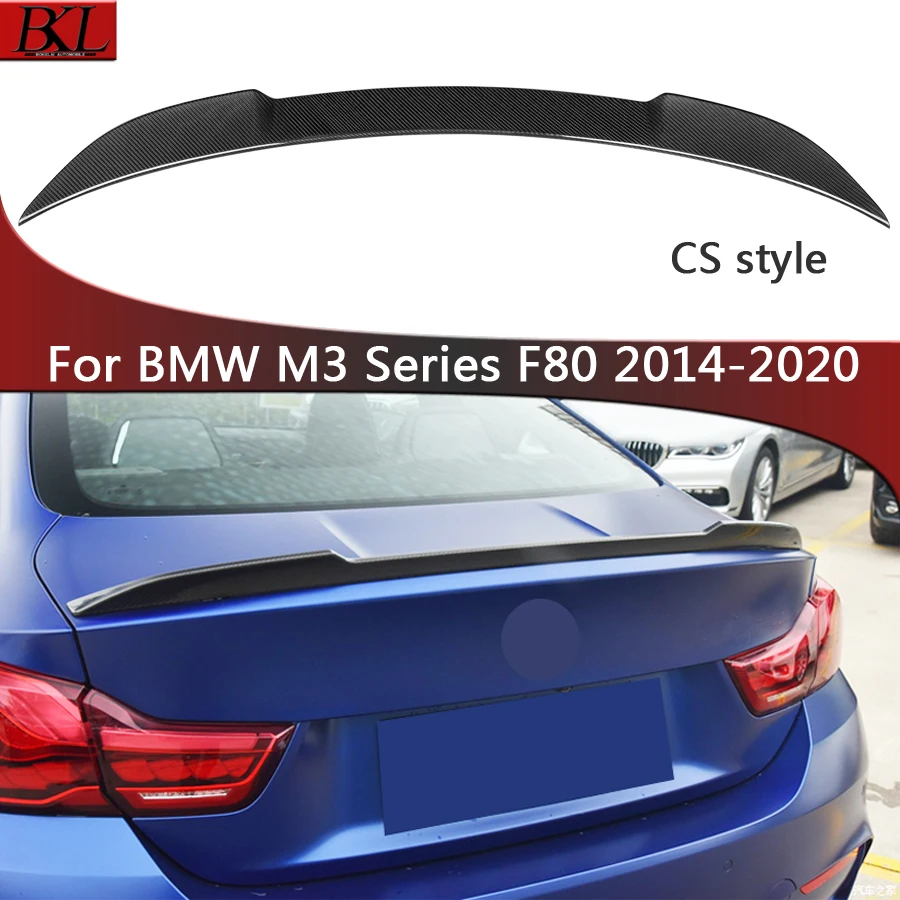 

For BMW M3 F80 CS style Carbon Fiber spoiler rear wing duckbill dry carbon fiber car wier car wing modified tail upgrade