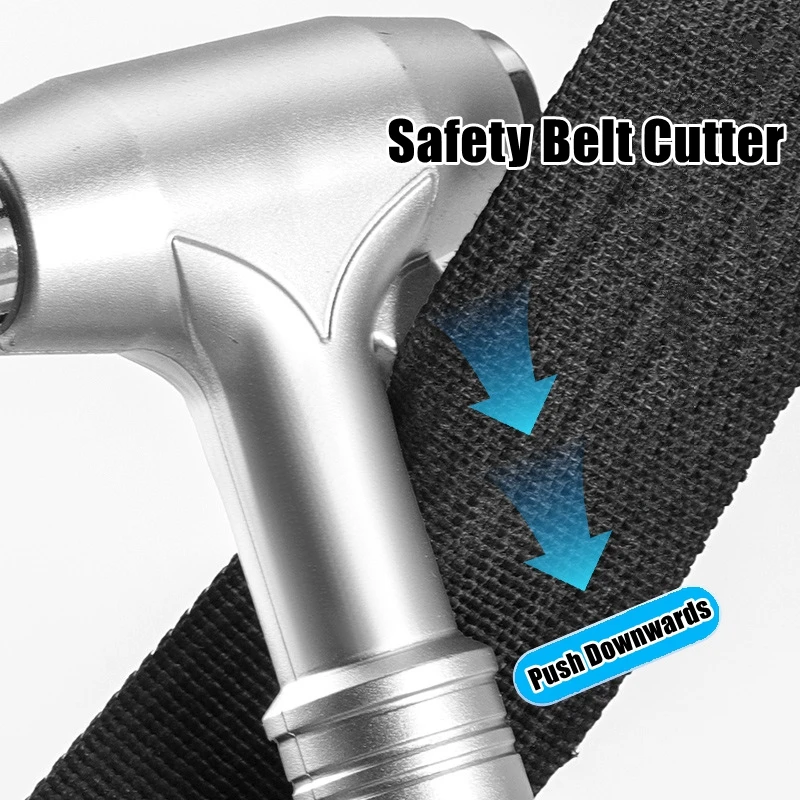

Multi-Functional Car Safety Hammer Metal Auto Emergency Window Breaker Seatbelt Cutter Life-Saving Escape Rescue Safety Hammer