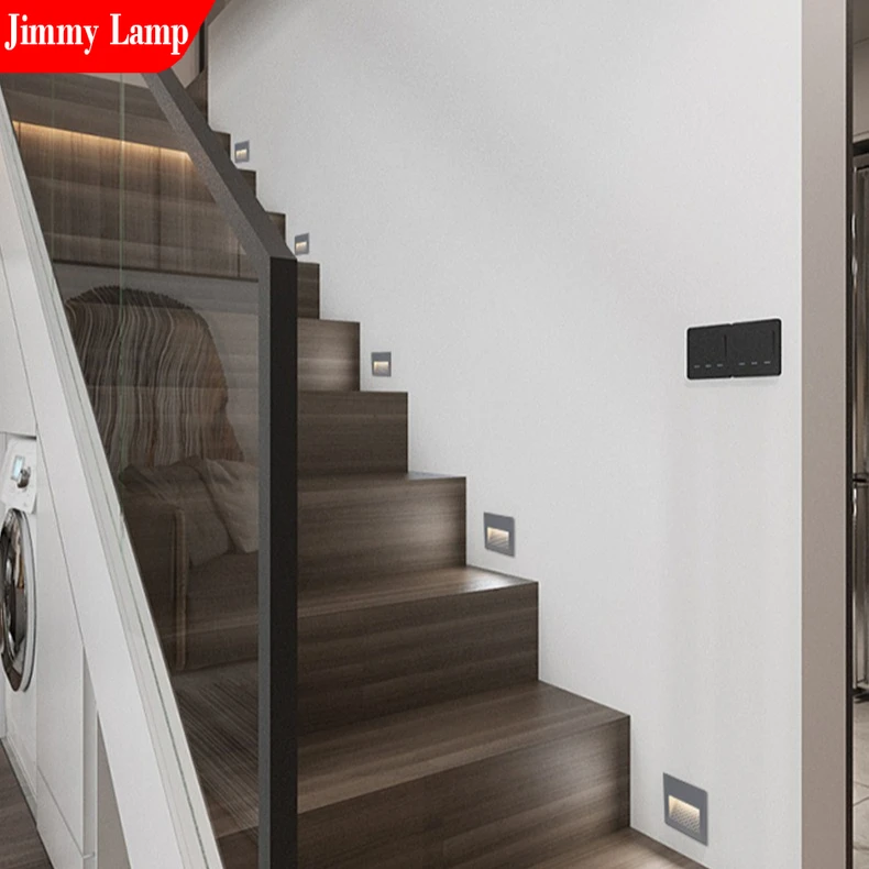 

10W Wall Light Underground Indoor Led Step Stair Lights Outdoor IP65 Footlight Recessed Corner wall Lamp exterior garden light