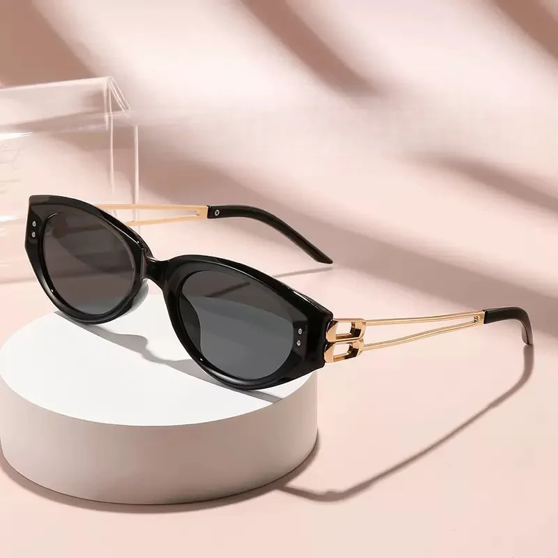 Neue Trendige Cat-Eye-Sonnenbrille Lässig und Vielseitig Koreanische Version Modische Sonnenbrille Sonnenschutz Hochwertiges Gefühl