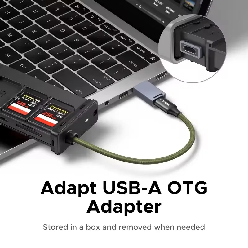 UGREEN USB C Card Reader Storage Case High Speed Memory Card Case OTG Adapter with 12 Slots Holder for Cameras SD TF Card Holder