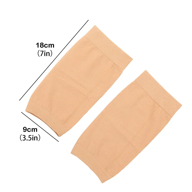 1pair Ultra-thin Scar Cover Elbow Guard Elastic Gym Sport Elbows Protective Absorb Sweat Elbow Support Breathable Arm Sleeve