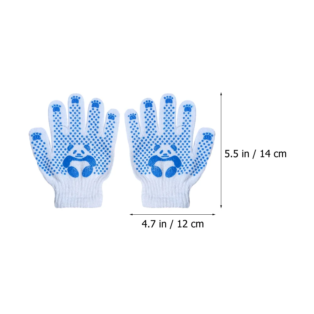 3 Pairs Panda Gloves Kids Gardening Protective Practical Children Yard Work Safety for Boys Labor Protection Girls