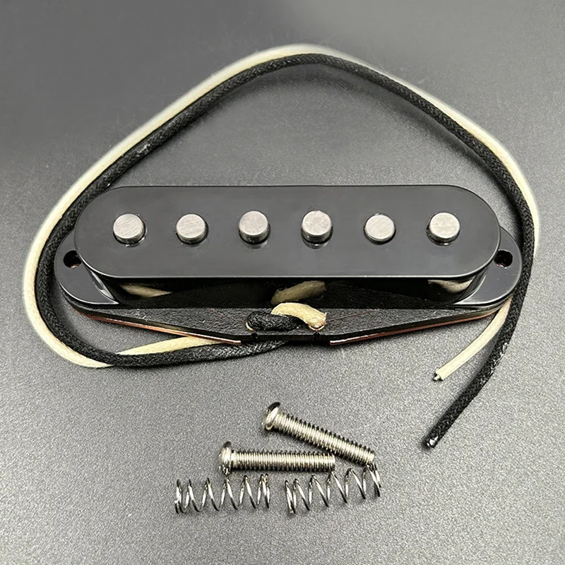 Alnico 5 ST Electric Guitar Bridge Pickup Imitate TL Guitar Pickup Sound with Stagger Pole Black Base for ST Electric Guitar