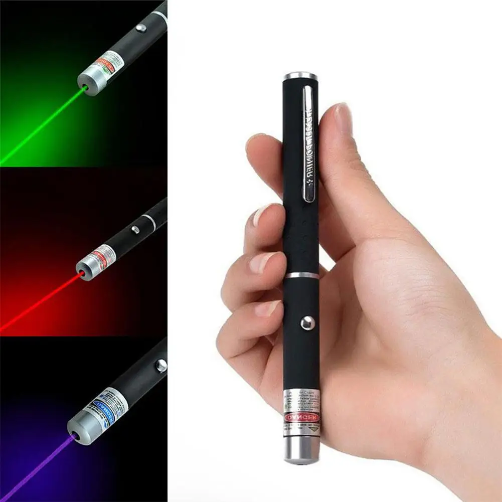 

650nm 5mw Red Green Blue-Violet Light Pen Sand Table Pointer Pen For Office School Presentation Tease Cat Dog