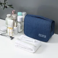 Oxford Fabric Men Business Portable Storage Bag Toiletries Organizer Women Cosmetic Bag Waterproof Hanging Travel Wash Pouch 4