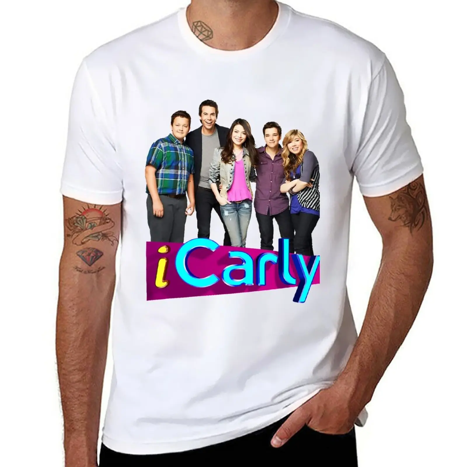 ICarly Nice friends T-Shirt plus sizes for a boy mens champion t shirts