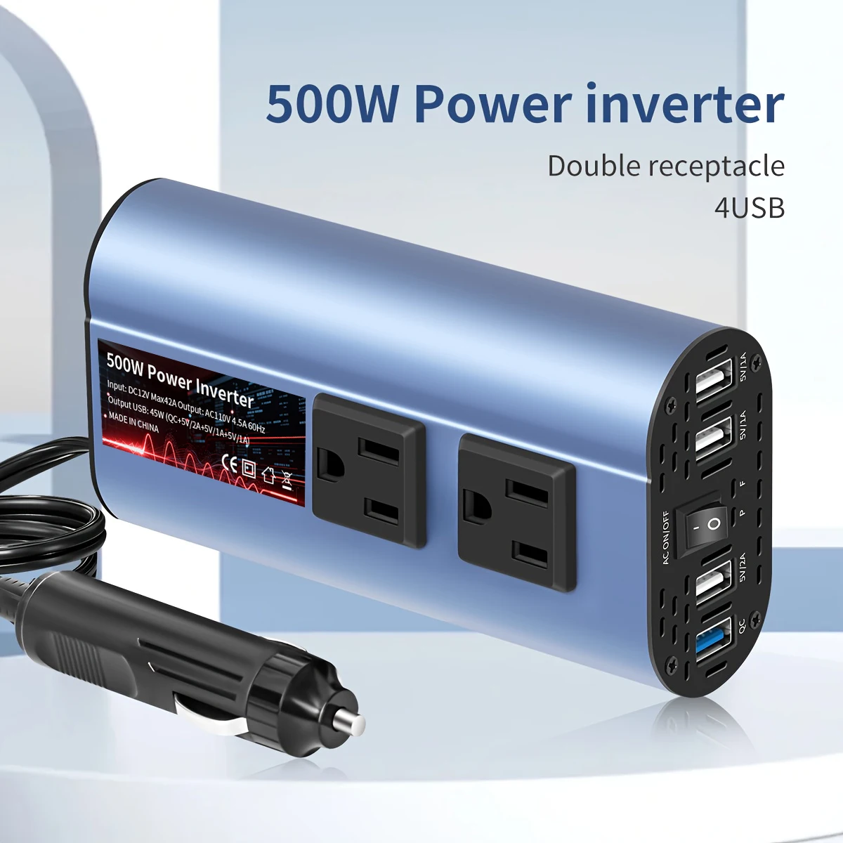 500W Car Inverter D…