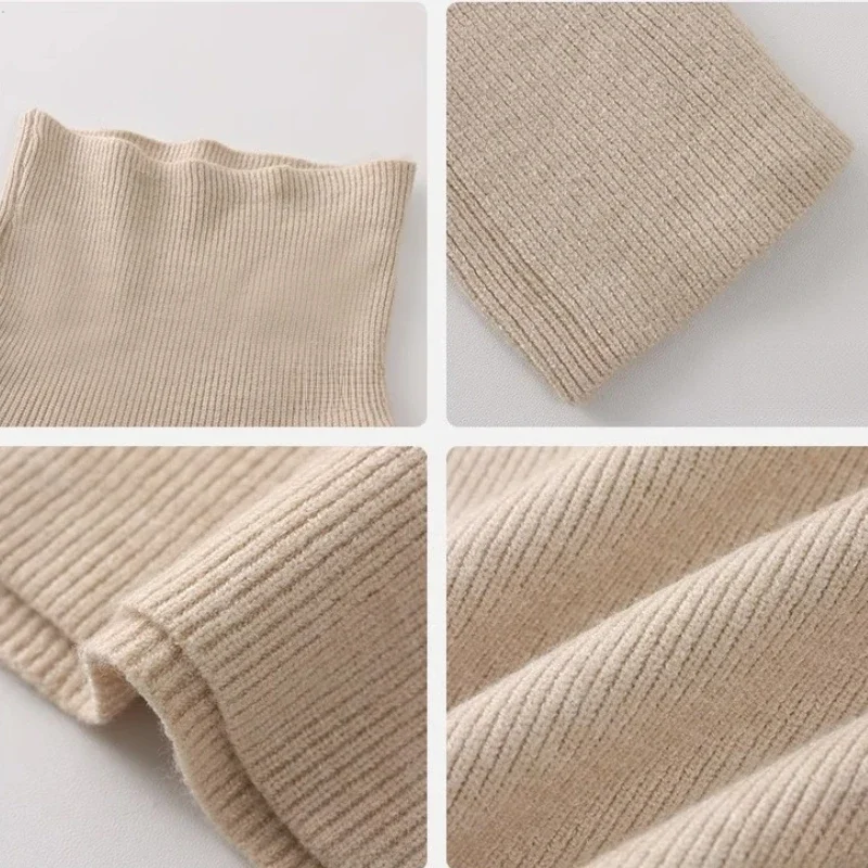 بلوفرات خريف وشتاء 2025 سترة نسائية أساسية غير رسمية بأكمام طويلة سترة محبوكة ضيقة وأنيقة