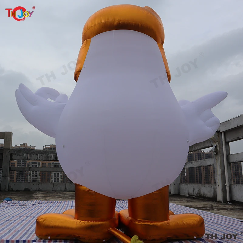 Fast Air Shipping Giant Inflatable Rooster Outdoor Park Decoration 10m 33ft Tall Inflatable Trump-like Chicken With Blond Hair