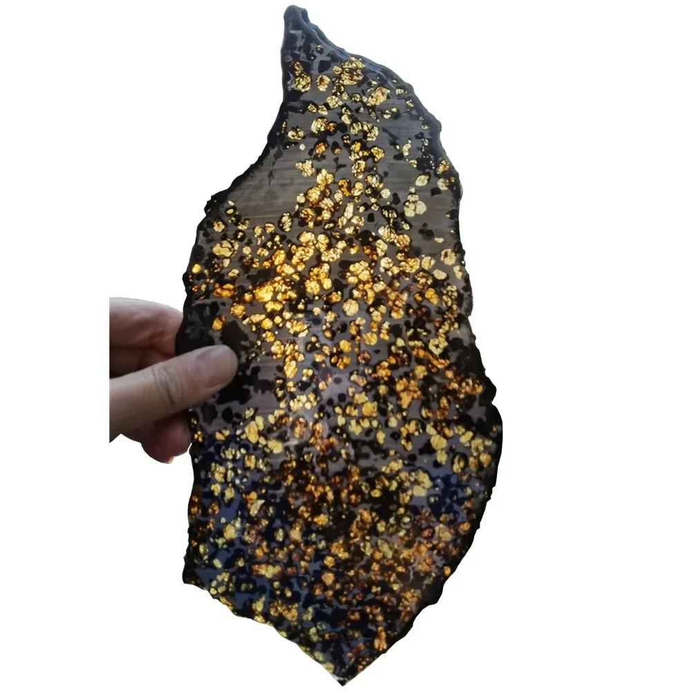 High-quality Kenyan olive meteorite 310g heavy top meteorite slice length 30CM width 24CM