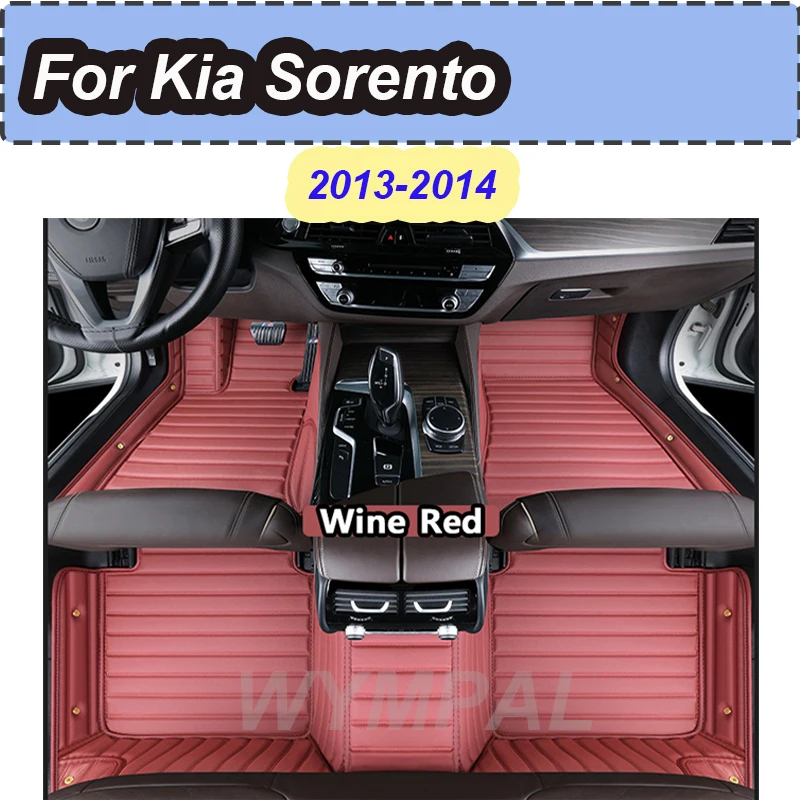 

Роскошные автомобильные коврики для Kia Sorento Seven Seats 2013 2014, пользовательские автомобильные подушечки для ног, автомобильный ковер, аксессуары для интерьера