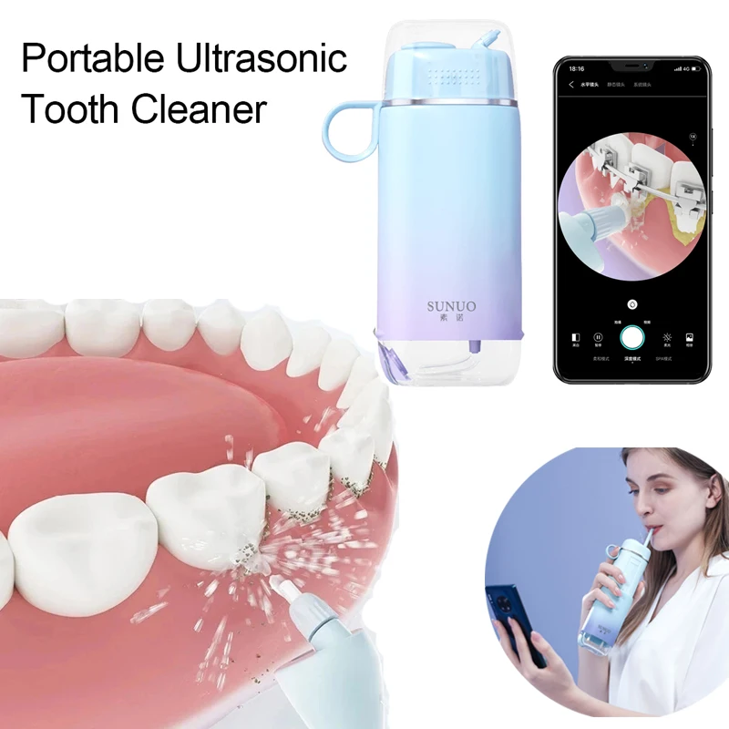 C3 Pro Wifi Oral Irrigator IPX7 Waterproof Electric Equipment Home Travel Dental Floss Water Flosser with Camera APP Control