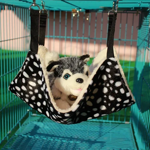 

Cat Hammock Hanging in Pet Cage Soft Cotton Cat Bed House Winter Warm Hamster Kitten Chair Hot Hammock Mat Cushion