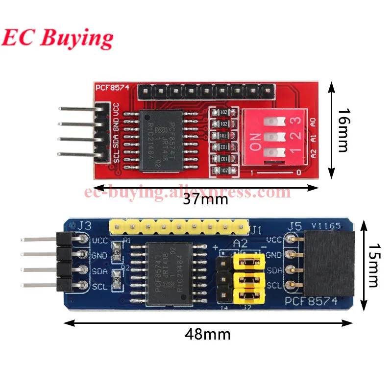 1-10Pc PCF8574 I2C Interface 8bit IO MCU Expansion Board I/O Expander IIC Bus Evaluation Development Module AVR STM8 For Arduino