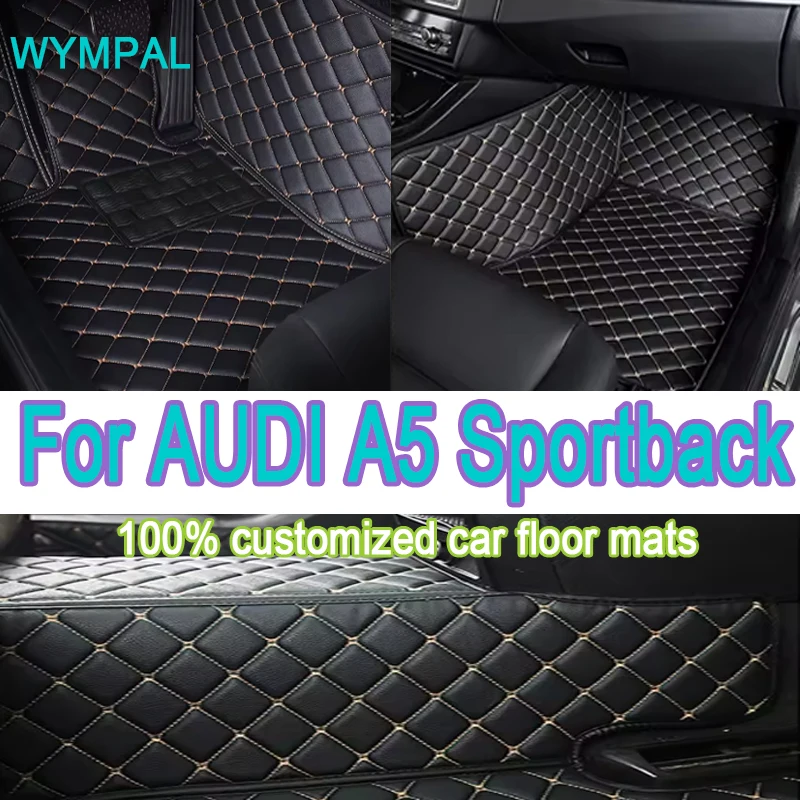 

Luxury Car floor mats for AUDI A5 Sportback 2017 2018 2019 2020 2021 2022 2023 Custom auto Pads automobile carpet interior Mats