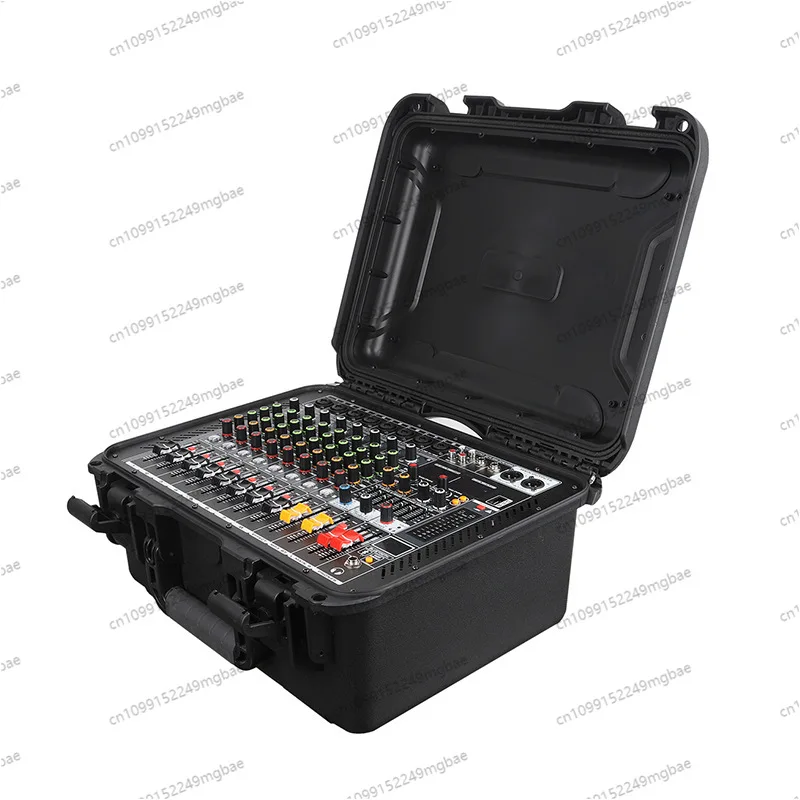 Mixer with power amplifier 99DSP reverb bluetooth equalization outdoor performance