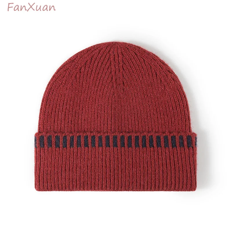 

Вязаные шапки унисекс для мужчин и женщин, осенне-зимние шапки, черепа