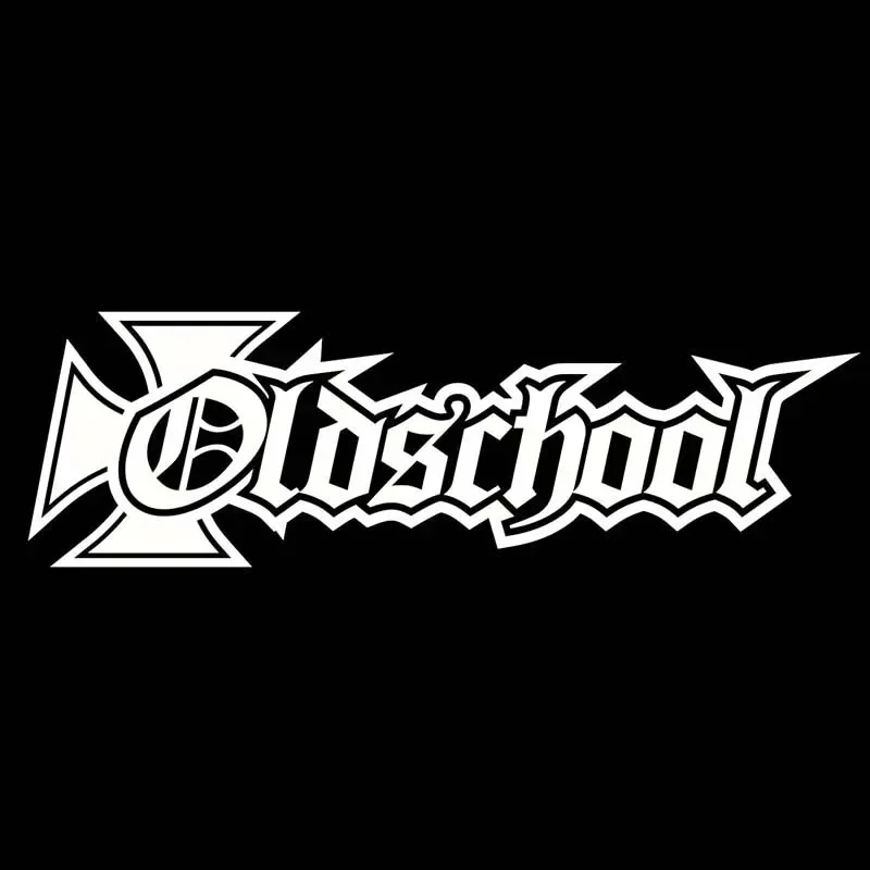 Old School Alphabet Pattern Personality, Car Decals Products Sticker Exterior Parts Rear Window Stickers Cover Scratches Cute,