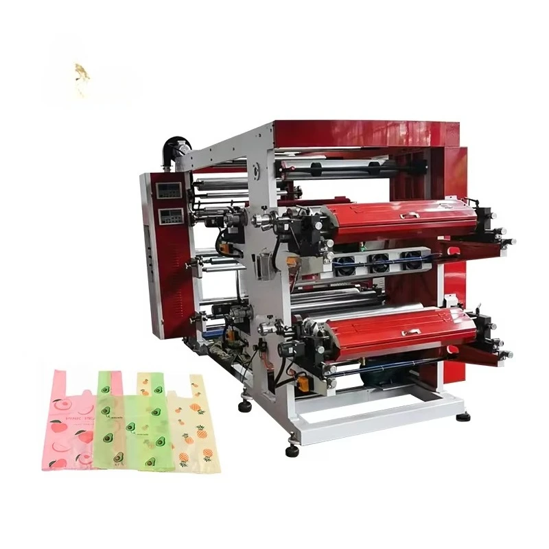 Roll to Roll Stack Flexo Printing Machine High Precision Printer for PE PP Film Paper Bag Nonwoven Fabric