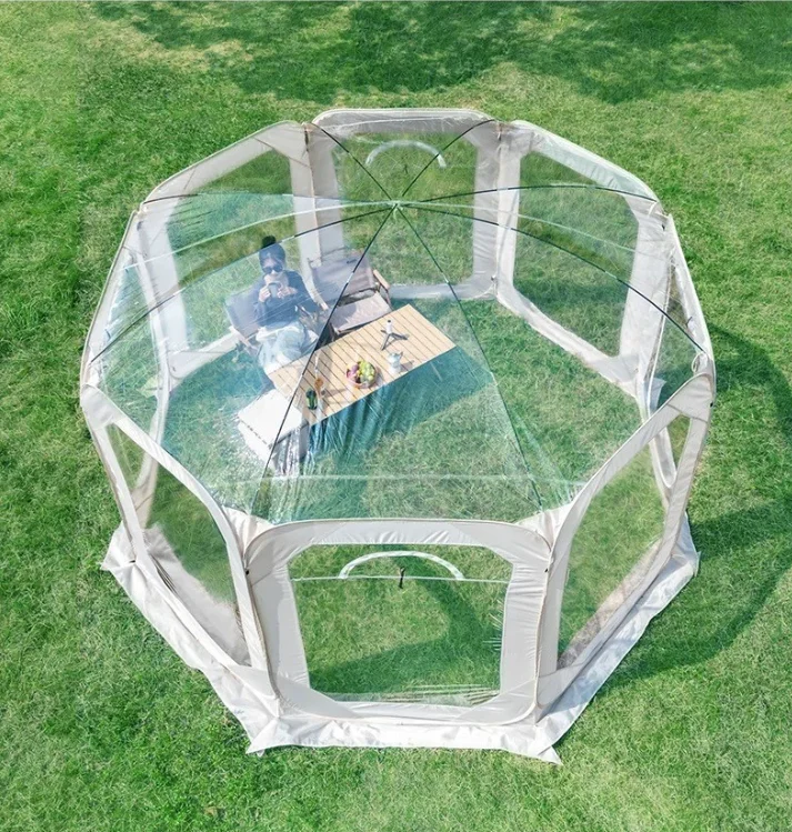 

Four Seasons Leisure Thick Portable Bubble House Outdoor Quick Set Tent Full Experience Transparent Outdoor Camping