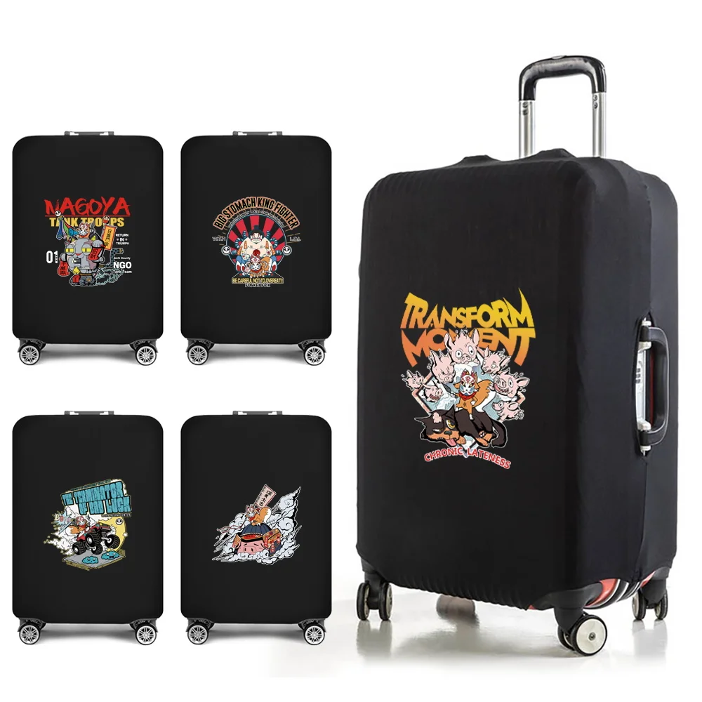 2023 Luggage Cover Suitcase Travel Accessories Mask Print for18-32 Inch Elastic Dust Trolley Protective Case Traveler Bag Covers