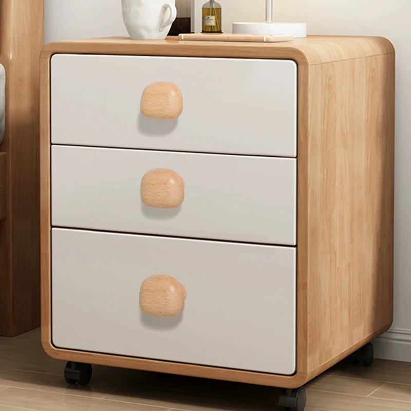 الشمال الاطفال مقابض للخزانة الخشبية الإبداعية الكرتون حصاة درج يسحب مقابض الخشب الطبيعي لخزانة غرفة الأطفال #5