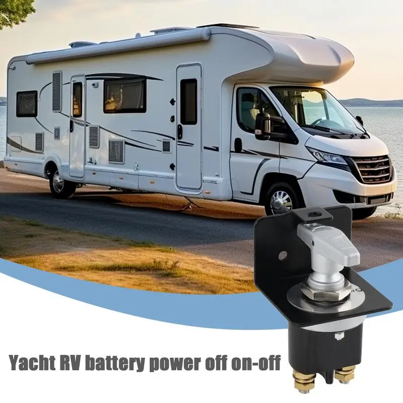

RV Battery Disconnect 12V-36V RV Battery Cutoff 500A High Current Master Power Shut Off Isolator Automotive Power Cutoff For Car