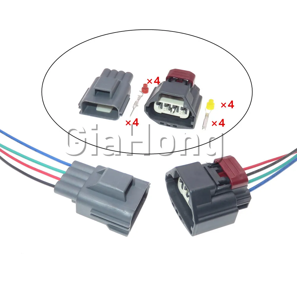 

1 Set 4 Ways 7283-5885-30 AC Assembly Auto Pressure Sensor Wire Harness Plug Car Waterproof Sockets for Ford Mondeo
