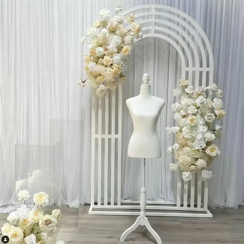Electroplated Golden Wedding Arch Wrought Iron Disassembly And Delivery Arch Background For Events