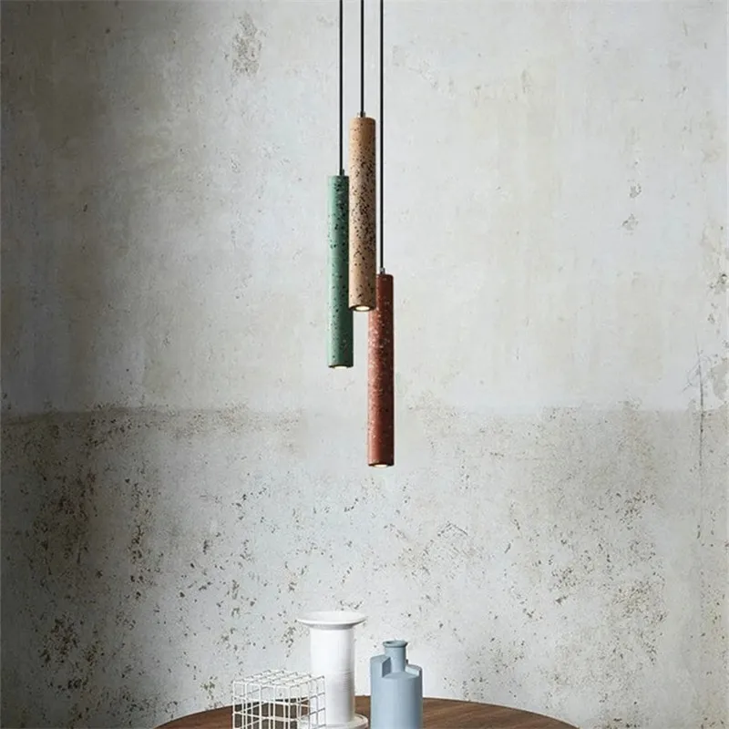 Ajustável LED Bedside Pendant Lamp, Industrial Bar Tube Spotlight, Small Hang Iluminação, Spotlight Colorido, Sala de jantar e quarto