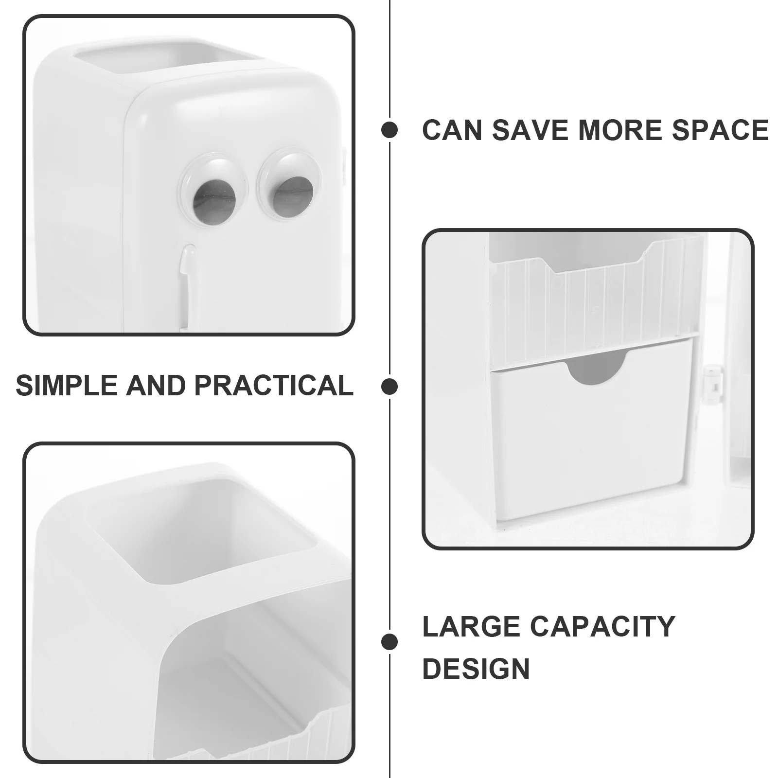 

Large Capacity Layered Pen Holder for Desk Unique Pencil Organizer Storage Makeup Brush Container Crayon Dispenser Desktop