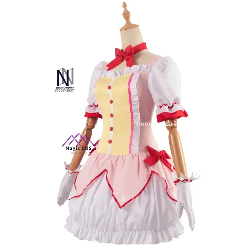 DY20Cosplay Kaname Madoka أنيمي زي الهالوين التأثيري Madoka Magicaa فستان شعر مستعار تصميم حصري ملابس الأكثر مبيعا لـ Com