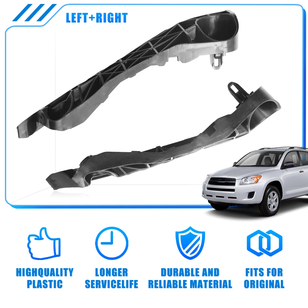 Picture 7: 2pcs For Toyota RAV4 2006-2012 Front Bumper Bracket 525350R010/525360R010 Retainer Buckle Leaf Plate Mounting Fixing Brackets