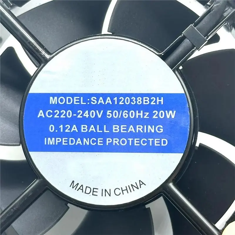 A74G-SAA12038B2H AC 220V 20W 0.12A 120X120x38mm 2-Wire Server Cooling Fan Cooling Fan