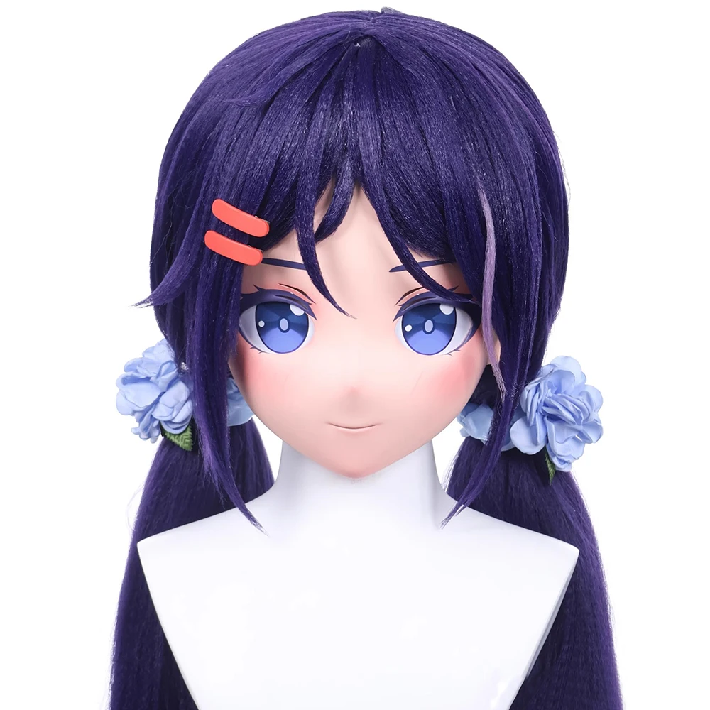 

(MEO0359) Customize Handmade Full Head Lockable Crossdress Male to Female Japanese Cartoon Anime Game Character Kigurumi Mask