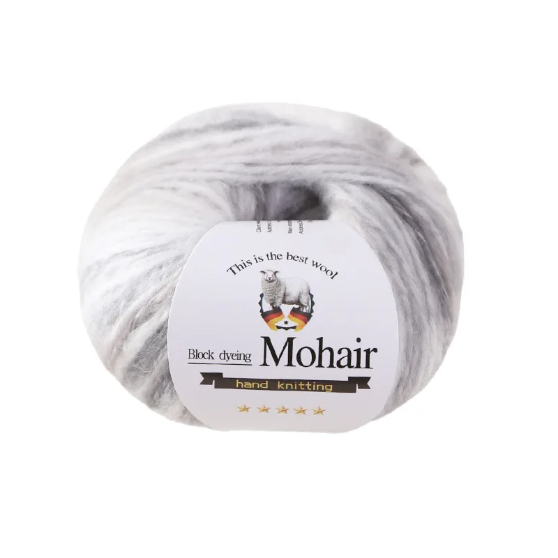 Petite laine de chameau colorée en forme de nuage, laine segmentée teinte, boule de laine tissée à la main, épaisse et moyenne, pour châle, veste, bricolage