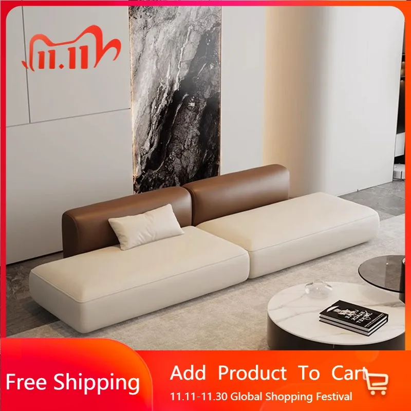 

Couch Leather Outdoor Sofa Modern Minimalist Bedroom Floor Relaxing Living Room Sofas Lazy Designer Muebles Trendy Furniture