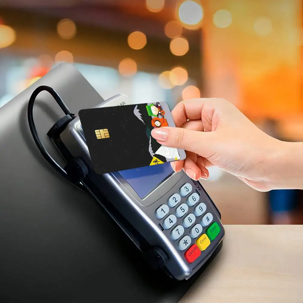 Cartoon S-South Park Credit Card Skin Stickers for Bank Card Bus Metro Card Sticker Waterproof Gift