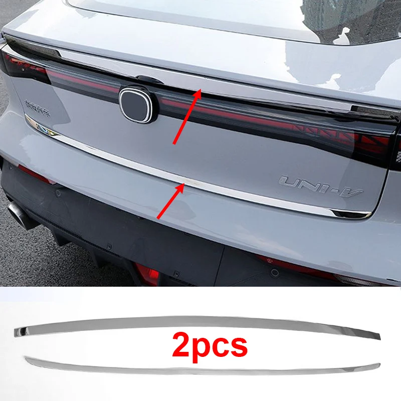 1pc for Changan UNIV 2022-2023 Boot Decorative Strip UNI-V Rear Tailgate Plated Decorative Strip