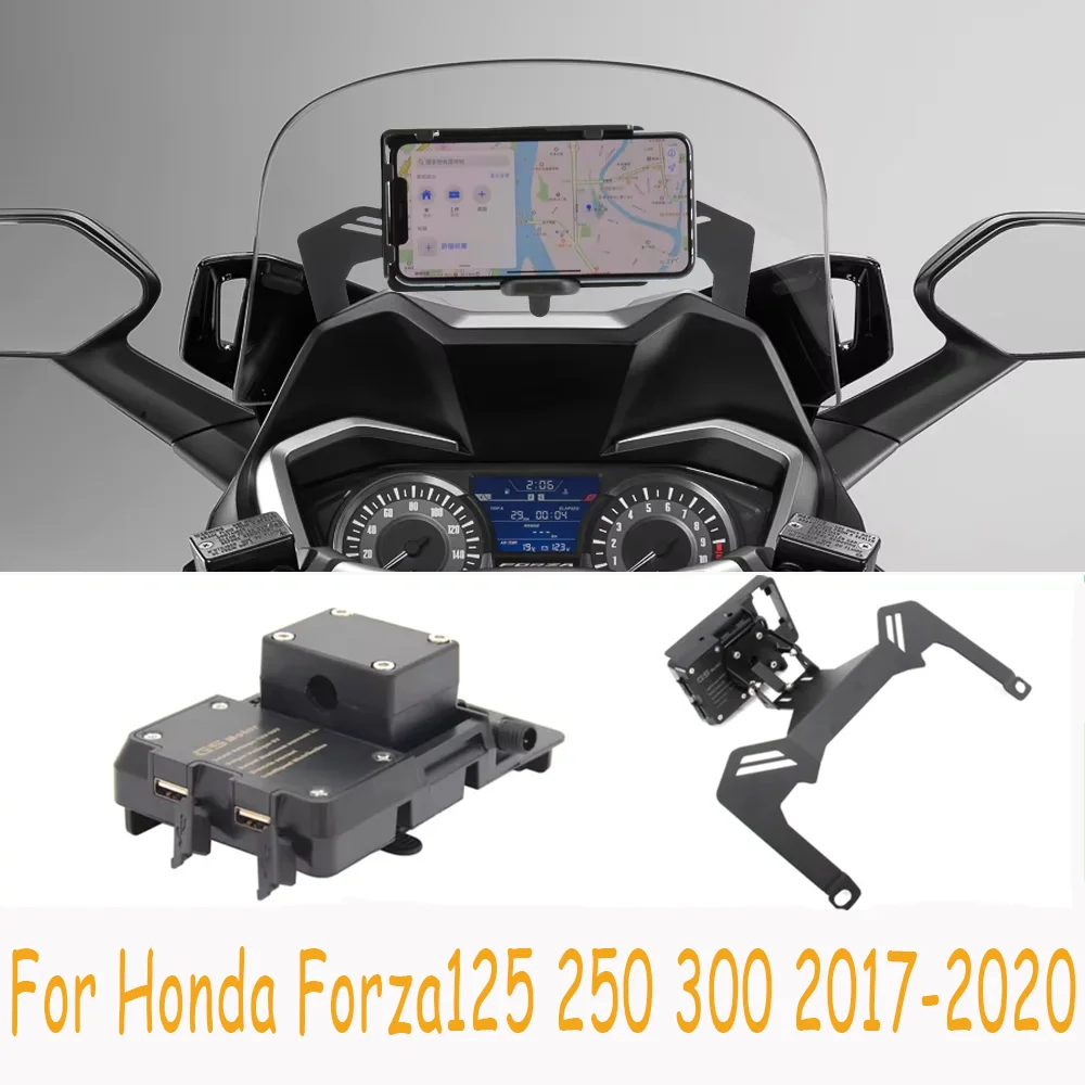 لهوندا فورزا 300 250 125 MF13 قوس الملاحة الهاتف ، قوس لوحة الملاحة GPS ، ملحقات الملاحة للدراجات النارية #2