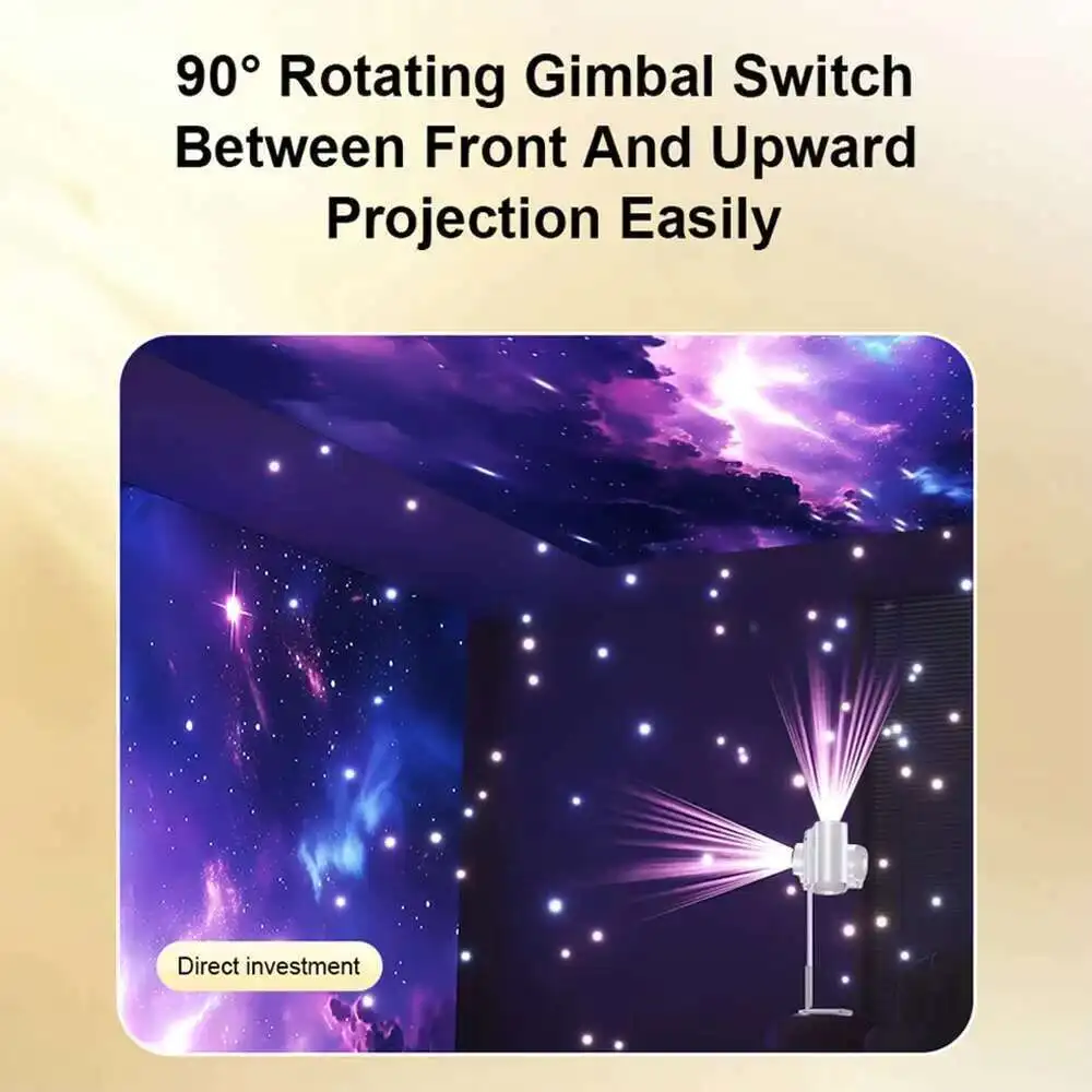 Touyinger E700 Pro Mini LED-projector Smart Android Beam Ondersteuning 4K 1080P Draagbare Bluetooth-luidspreker Verstelbare standaard voor thuis